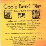 Gees Bend play flyer