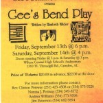 Gees Bend play flyer