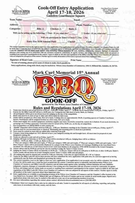 BBQ Cook Team Application & Rules